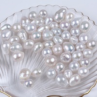 Vente en gros de perles d'eau douce naturelles blanches Edison baroques de 10,5 à 14 mm pour la fabrication de bijoux