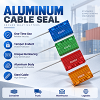 ST-CS-HJ6 Sceau de sécurité personnalisé avec logo, en aluminium, pour conteneurs, marchandises et portes de camions
