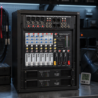 Console de mixage audio 8 canaux avec 8 effets numériques DSP, Bluetooth, USB, en métal, pour karaoké et spectacles sur scène