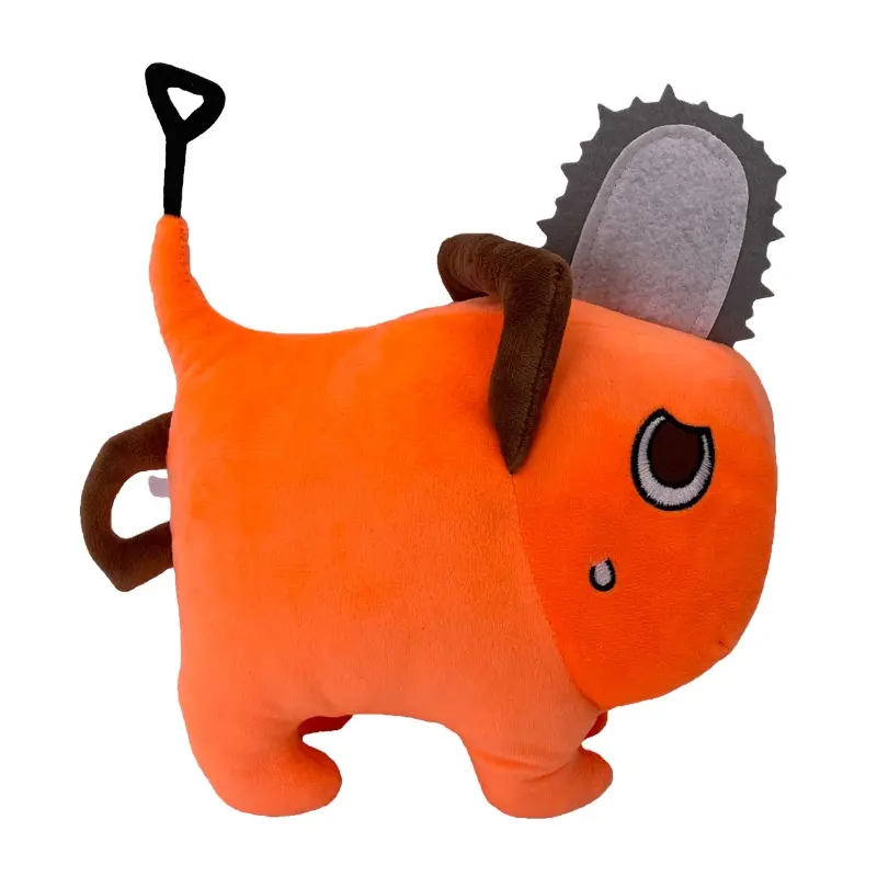 Anime Chainsaw Man Pochita Creative Dolls Plush Toy Cartoon Pochita Orange Dog Pillow Stuffed Soft Toy for Kids