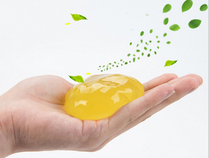 เจลทำความสะอาดสีเหลืองสำหรับช่องแอร์รถยนต์ ทำความสะอาดร่องภายในรถยนต์ และทำความสะอาดคีย์บอร์ด กำจัดฝุ่น เครื่องมือทำความสะอาด - Product Image 3
