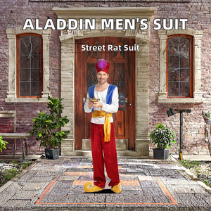 Disfraz de Halloween para Hombre Adulto, Traje de <span class=keywords><strong>Aladdin</strong></span>, Hombre de la Calle, Héroe Popular, Príncipe Árabe, Inspirado en Películas y Series de TV - Product Image 3