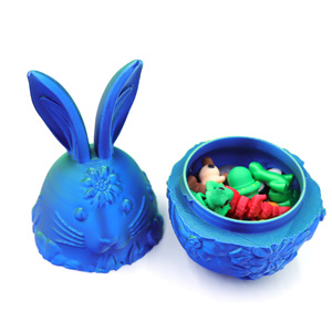 Superventas transfronterizo, huevos de Pascua impresos en <span class=keywords><strong>3D</strong></span>, adornos decorativos, regalos creativos, juguetes de animales de simulación, animales pequeños - Product Image 5
