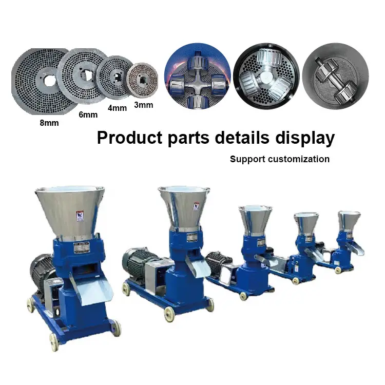 가금류 닭 사료 펠렛 기계 물고기 펠레타이저 과립 기 토끼 동물 식품 가공 기계 만들기
