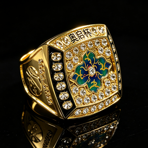 Anillo de <span class=keywords><strong>Campeonato</strong></span> Personalizado Universal, Anillo Conmemorativo de Competición de Baloncesto, Fútbol, Fútbol Americano, con Esmalte y Cristal, Regalo de <span class=keywords><strong>Campeonato</strong></span> - Product Image 1