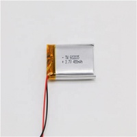 Bloc de cellules lithium-ion, 602035 400mah, 3.7v, ligne msds, système solaire, calb, feuille de cuivre et aluminium, batterie