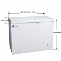 Réfrigérateur commercial à énergie solaire 12V/24V pour supermarché