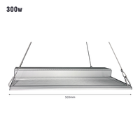 Panneau lumineux LED pour culture 300W IP65 LM281B, spectre complet, efficacité 2,7 µmol/J, alliage d'aluminium, angle de faisceau 120°, personnalisable, pour intérieur
