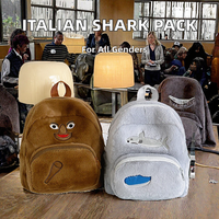 HY BPB Nouveaux Jouets Italian Brainrot Tralalero Tralala Shark Tung Tung Tung Sahur Figurine Peluche Sac à Dos Italien 14+ Unisexe