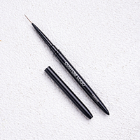 Ensemble de pinceaux professionnels pour nail art noir de haute qualité, personnalisés, ultra fins, pour liner, 5 pièces, 7/9/11/15/20 mm