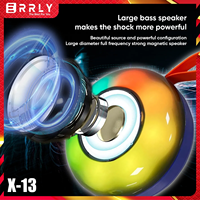 Kotak Musik Stereo Nirkabel Mini Portabel Berkualitas Tinggi Warna-warni Lampu LED RGB Speaker Mengambang