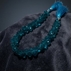 Collier de perles en cristal bleu facetté Rozrin, rond, poli, style bohème, bijoux unisexes, certifié par une tierce partie - Product Image 2