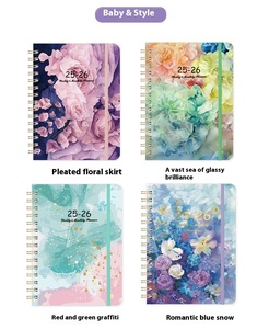 Cuaderno planificador semanal en espiral A5 personalizado <span class=keywords><strong>2025</strong></span>, planificador transfronterizo en inglés con cubierta de papel - Product Image 6