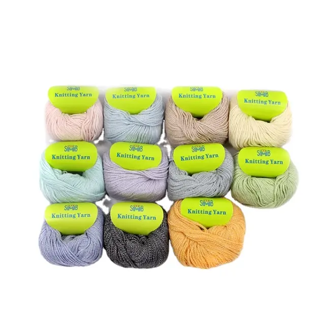 Mềm Mại Và Thoải Mái Len Bông Pha Trộn Vải Sợi Cho Bé Tay Đan Bông Len Hỗn Hợp Chủ Đề Cho Crocheting