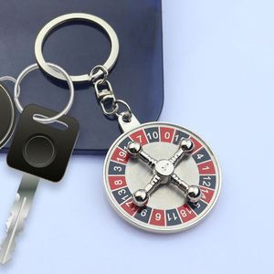 Llavero Creativo de Aleación de Zinc, Colgante Giratorio 3D con Forma de Ruleta Rusa, Regalo - Product Image 1