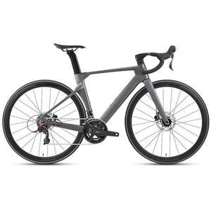 Bicicleta de Carretera de Fibra de Carbono Superligera 700c, Eje Pasante de Montaje Plano, Freno de Disco Hidráulico, 24 Velocidades, Manillar Integrado, Ruedas R Five Pro 24- - Product Image 3