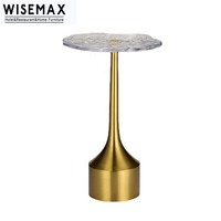 WISEMAX MÖBEL Neue Rosen blumen platte goldene Edelstahl basis kleines Wohnzimmer Nachttisch Acryl Gold Couch tisch