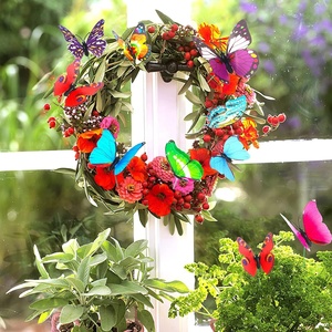 Ornements de papillon de <span class=keywords><strong>jardin</strong></span> de couleur aléatoire papillons sur fil métallique pieu de plante fée accessoires de <span class=keywords><strong>jardin</strong></span> cadeaux de jardinage - Product Image 2