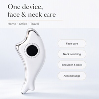 Masseur oculaire chauffant rechargeable, appareil de soin du visage à vibrations électriques avec contrôle de la minuterie