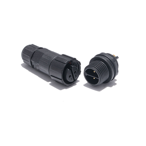 M16 kunci sekrup 2 + 3 Pin, konektor tahan air IP68 hibrida sinyal daya kontak tembaga UNTUK PCB/FPC dan sistem tenaga surya - Product Image 1