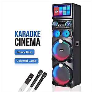 Altavoz GD-1419 Parlante Youtube >800w de alta potencia, altavoz activo con ruedas para V5.0, RGB LED, carga inalámbrica, micrófono incorporado - Product Image 1