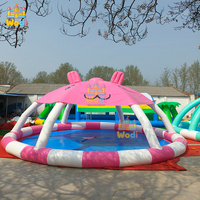 WODI Toboggan aquatique gonflable en PVC de qualité commerciale 0,55 mm pour enfants et adultes, certifié CE/UL