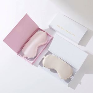 3Pcs Luxury Silk Set Comfortable Soft <b>Eye</b> <b>Mask</b> Pillowcase Headband Blackout Sleep Box for Airplane Travel Rest Gift - Product Image 4
