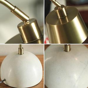 Lampe de table de chevet créative <span class=keywords><strong>avec</strong></span> base en marbre, style nordique, pour chambre à coucher, salon ou bureau - Product Image 4