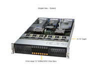 AS-2126HS-TN SUpermicro A+ Server 2U Rackmount 24 Slot DIMM DDR5 hingga 9TB ECC DDR5 Server Virtualisasi Inferensi AI