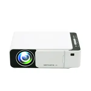 Popular T5 LCD Projector WIFI MINI Projector 2600 Lumens 1024*600P Digital Projector Built-in Youtube and WIFI LED 1-4M,1-4M 2.5