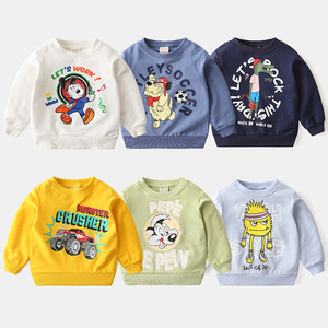 Ropa al por Mayor, Camiseta Informal para Niños, 100% Algodón, Manga Larga, Camiseta Deportiva con Diferentes Colores - Product Image 2