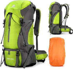 Échantillon gratuit LOGO Sac à dos de randonnée personnalisé Sac à dos en toile multifonctionnel pour hommes pour les voyages prolongés - Product Image 3