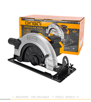 DINGQI 2200W 220V - 240V 50Hz 235MM 4800r/min 0 - 45 °   Scie circulaire électrique de qualité industrielle pour le travail du bois