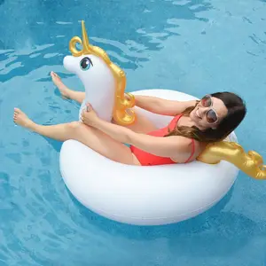 מתנפח Unicorn שחייה בריכה לצוף Rideable קיץ לשחות מסיבת צעצועי בריכת מפלגה טרקלין צעצועי עבור תינוק ילדים