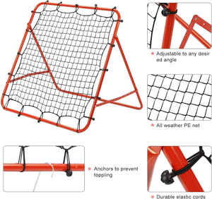 <span class=keywords><strong>Filet</strong></span> de rebond de volley-ball d'entraînement de rebond de maille d'entraînement de football portatif avec des angles réglables - Product Image 3