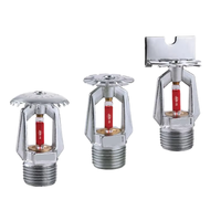 Tête de sprinkler à réponse rapide DN15 K80 en laiton nickelé 68°C avec bulbe en verre Q3 - Usine OEM HONGAN