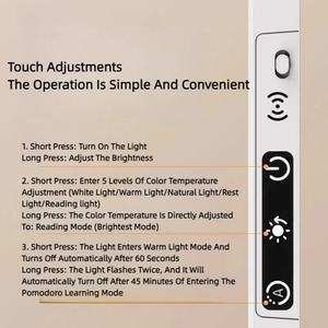 Luz LED Magnética Moderna con Pantalla Digital de 5 Colores, Control Remoto y Táctil, para Debajo del Gabinete de Cocina o Dormitorio - Product Image 4