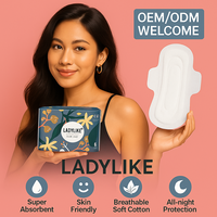 Serviettes hygiéniques en coton OEM à absorption élevée, surface douce, plusieurs tailles pour les soins menstruels quotidiens, fabricant de serviettes hygiéniques