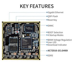 PUZHI SoM 7010 Xilinx ZYNQ 7000 XC7Z010 FPGA ระบบบนโมดูลพร้อมบอร์ดพัฒนาแบบมีรูสำหรับติดตั้งและอุปกรณ์ดาวน์โหลด - Product Image 3