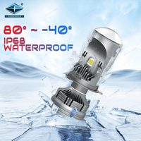 Projecteur de phare LED H4 240W 24000LM 6000K Température de couleur Universel Facile à installer AC 12V Camion Moto Voiture