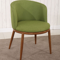 Chaise de salle à manger en velours moderne, chaise de réception d'hôtel, chaise de négociation, chaise rembourrée, chaise de café, chaise de salon de thé