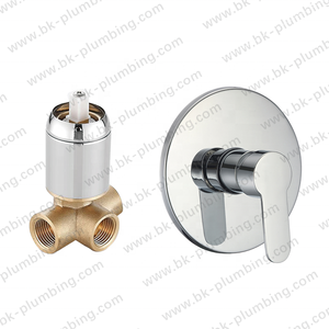 Geborsteld Rose Gold Brass Tap <span class=keywords><strong>Stopcock</strong></span> Enkele Handgreep Diverter Wandmontage Verborgen Klep Wastafel Ronde Douche Mixer - Product Image 2