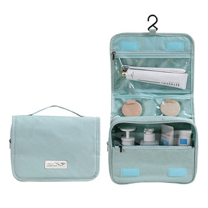 Bolsa de Aseo Estilo Wabi Sabi, Bolsa de Viaje de Poliéster Esmerilado y Brillante, Bolsa de Maquillaje de Gran Capacidad y Alta Gama - Product Image 2