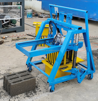Machine à blocs de ciment mobile de petite production QMJ2-45, nouvelle conception, rentable