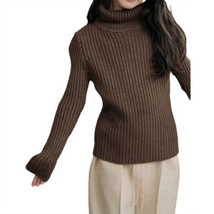 เสื้อสเวตเตอร์แฟชั่นสไตล์ใหม่สำหรับสาวๆ ไซส์ใหญ่  ฤดูใบไม้ร่วง ฤดูหนาว คอเต่า ผ้านิตเนื้อนุ่ม  ทรงเข้ารูป - Product Image 1