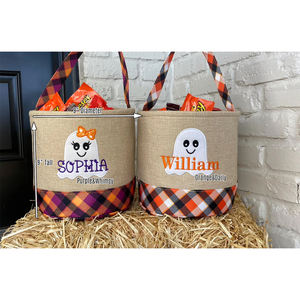 Bolsa Redonda <span class=keywords><strong>de</strong></span> Calabaza para Dulces y Regalos <span class=keywords><strong>de</strong></span> Halloween para Niños, Decoración <span class=keywords><strong>de</strong></span> Calabaza, Fantasma y <span class=keywords><strong>Bruja</strong></span>, Venta al por Mayor con MOQ Bajo, Novedad - Product Image 3