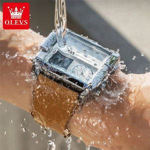 OLEVS 1101 <span class=keywords><strong>2022</strong></span> <span class=keywords><strong>nouvelle</strong></span> montre multifonctionnelle pour homme, grand cadran <span class=keywords><strong>de</strong></span> luxe, étanche, lumineuse, Sport, mode, montre à Quartz pour homme - Product Image 5