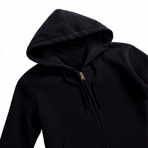 Sudadera con capucha personalizada con cremallera completa para hombre, unisex, de forro polar grueso, con cremallera, OEM, ODM, venta al por mayor, impresión de logotipo - Product Image 5