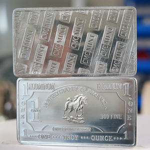 2023 Metal Type Challenge Coin Metall handwerk 1 Unze. 999 Horse Bar aus reinem Aluminium zu verkaufen B62H - Product Image 2