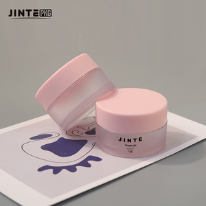 Petit pot en plastique PETG d'emballage cosmétique avec couvercle rose pour gommage <span class=keywords><strong>baume</strong></span> à lèvres soins de la peau 5g 10g 15g - Product Image 5